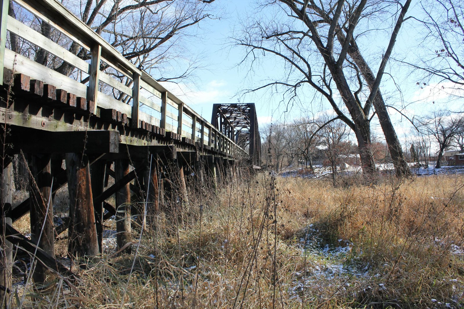 Looking south